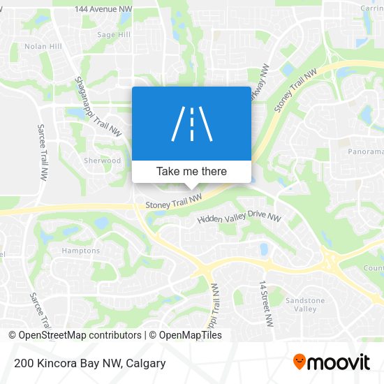 200 Kincora Bay NW map