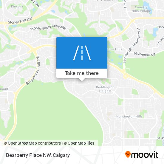 Bearberry Place NW map