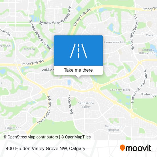 400 Hidden Valley Grove NW map