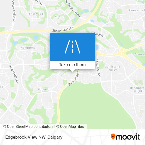 Edgebrook View NW map