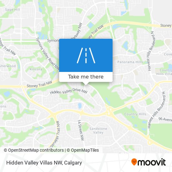 Hidden Valley Villas NW map