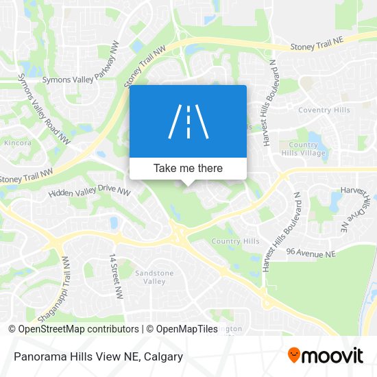 Panorama Hills View NE map