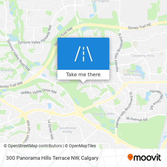 300 Panorama Hills Terrace NW map