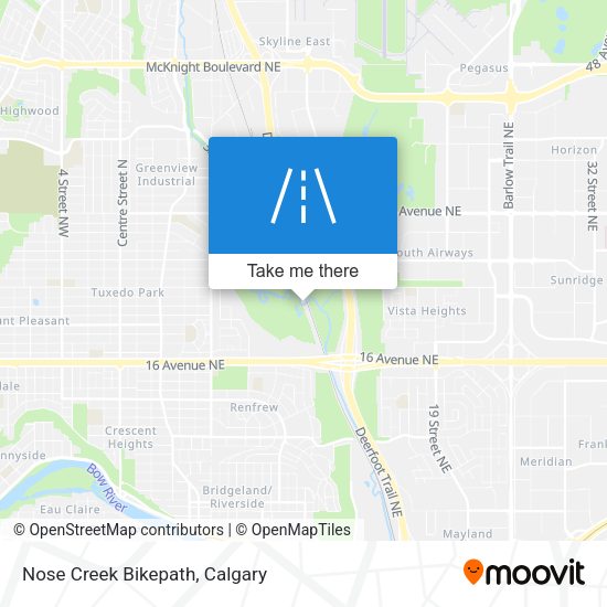 Nose Creek Bikepath plan