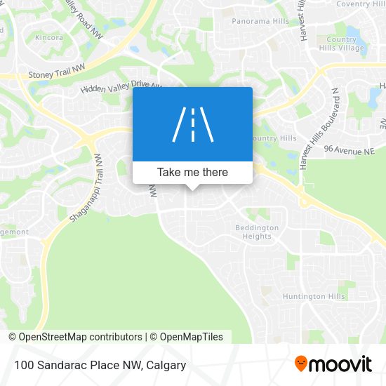 100 Sandarac Place NW map