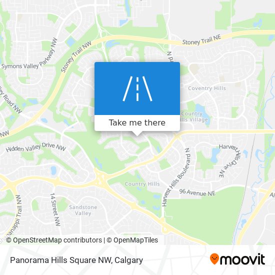 Panorama Hills Square NW map