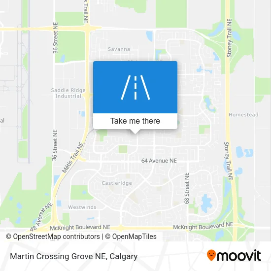 Martin Crossing Grove NE map