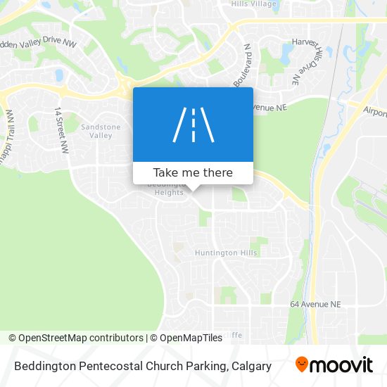 Beddington Pentecostal Church Parking map