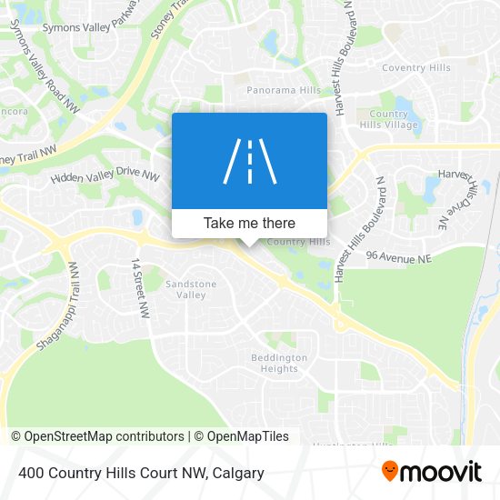 400 Country Hills Court NW map