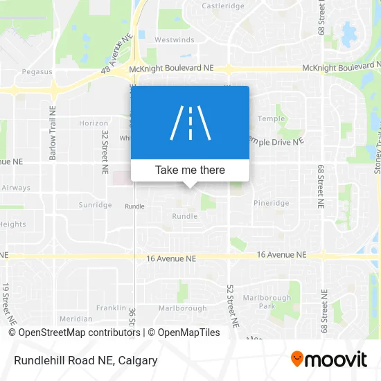 Rundlehill Road NE map