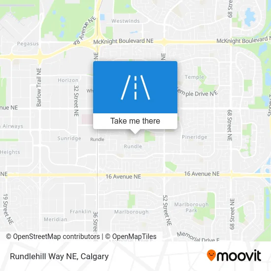 Rundlehill Way NE map