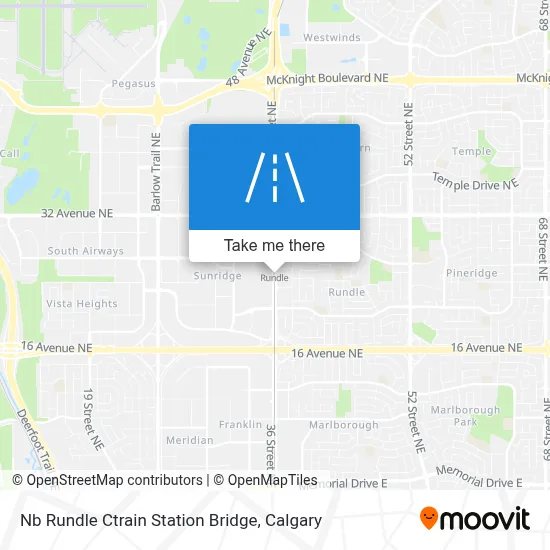 Nb Rundle Ctrain Station Bridge map
