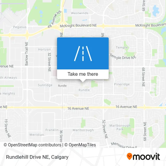 Rundlehill Drive NE map