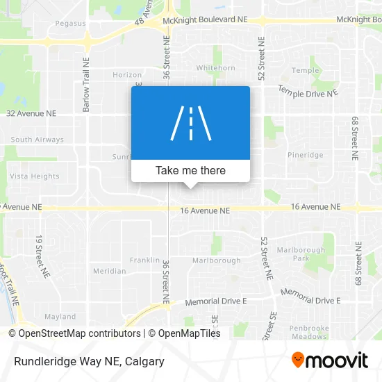 Rundleridge Way NE map