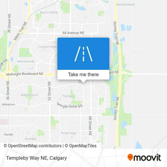 Templeby Way NE map