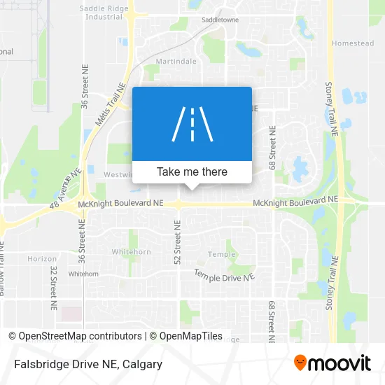 Falsbridge Drive NE map