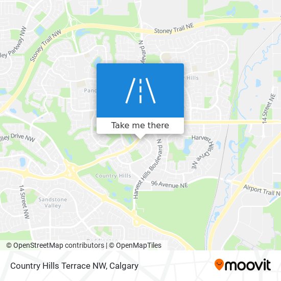 Country Hills Terrace NW map