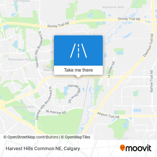 Harvest Hills Common NE map