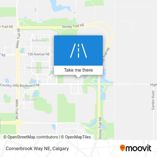 Cornerbrook Way NE map