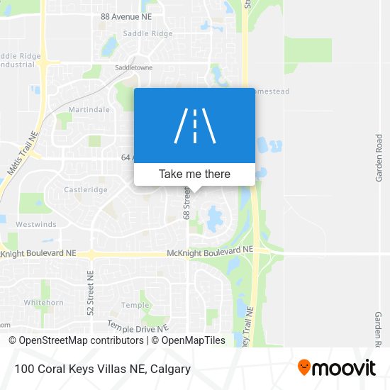 100 Coral Keys Villas NE map