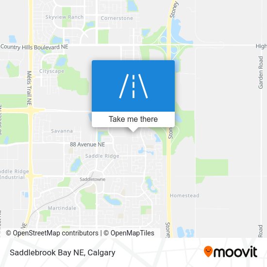 Saddlebrook Bay NE map