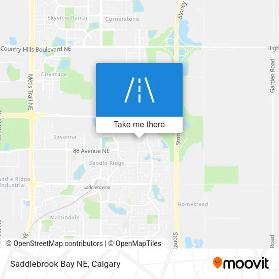 Saddlebrook Bay NE map
