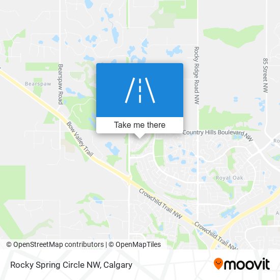 Rocky Spring Circle NW map