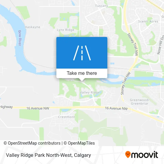 Valley Ridge Park North-West map