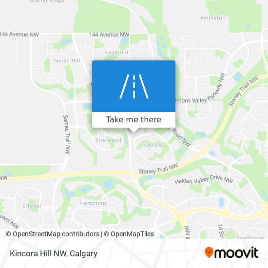 Kincora Hill NW map