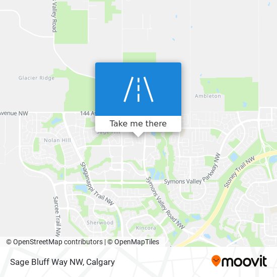 Sage Bluff Way NW map