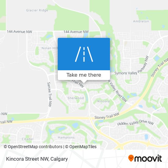 Kincora Street NW map