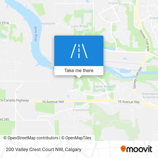 200 Valley Crest Court NW map