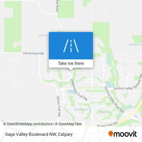 Sage Valley Boulevard NW map