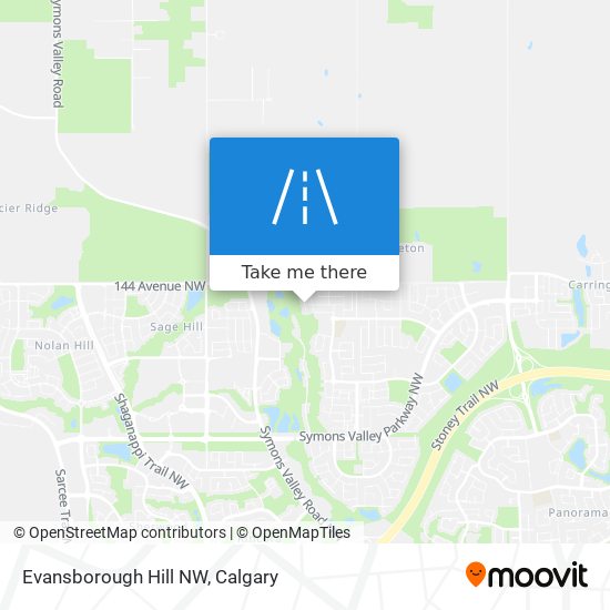 Evansborough Hill NW map