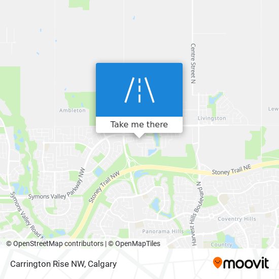 Carrington Rise NW map