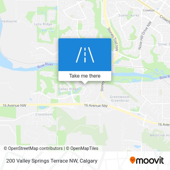 200 Valley Springs Terrace NW map
