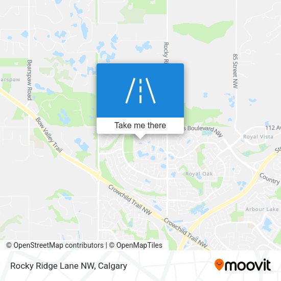 Rocky Ridge Lane NW map