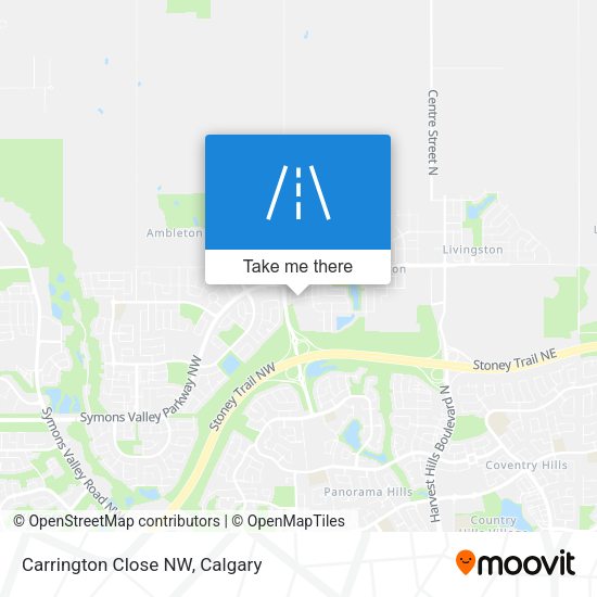 Carrington Close NW map