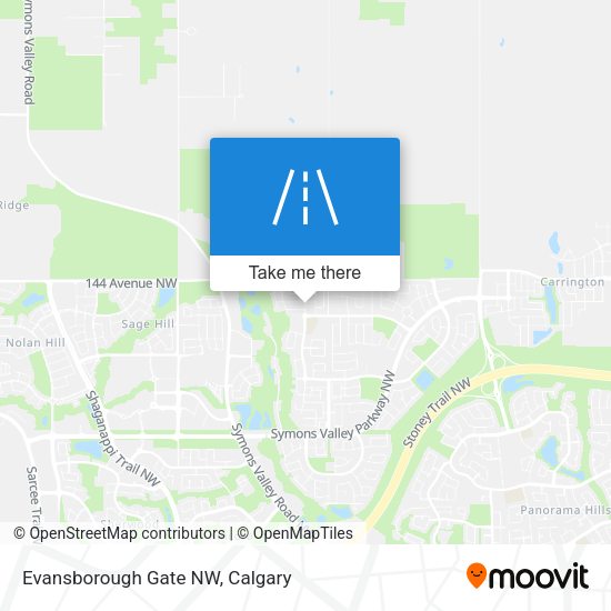 Evansborough Gate NW map