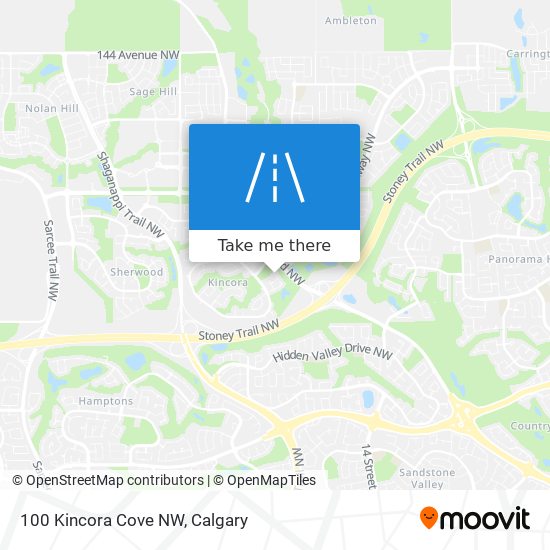 100 Kincora Cove NW map