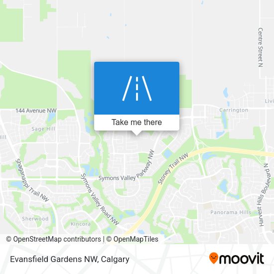 Evansfield Gardens NW map