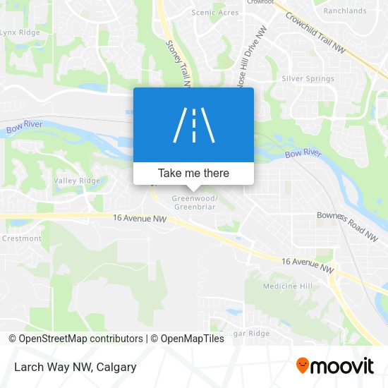 Larch Way NW map