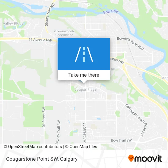 Cougarstone Point SW map