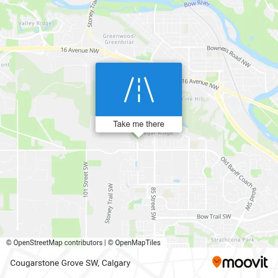 Cougarstone Grove SW map
