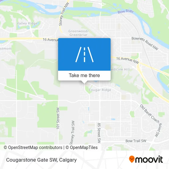 Cougarstone Gate SW map