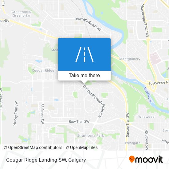 Cougar Ridge Landing SW map