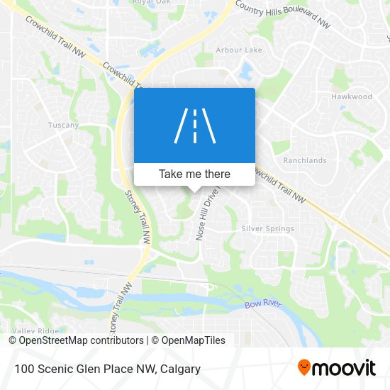 100 Scenic Glen Place NW map