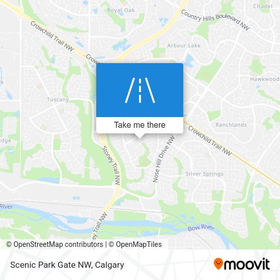 Scenic Park Gate NW map
