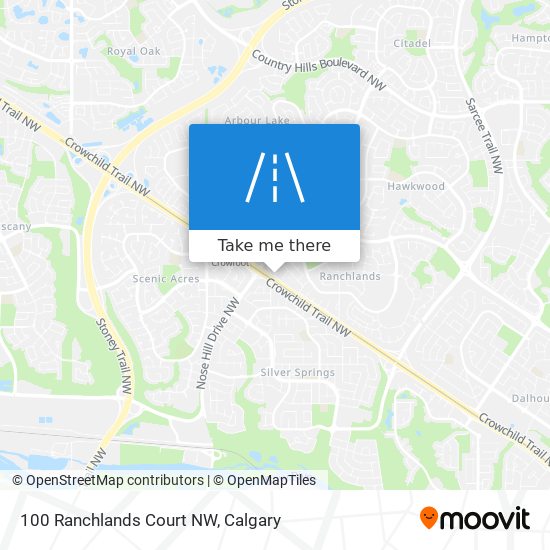 100 Ranchlands Court NW map