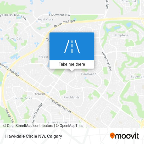 Hawkdale Circle NW map